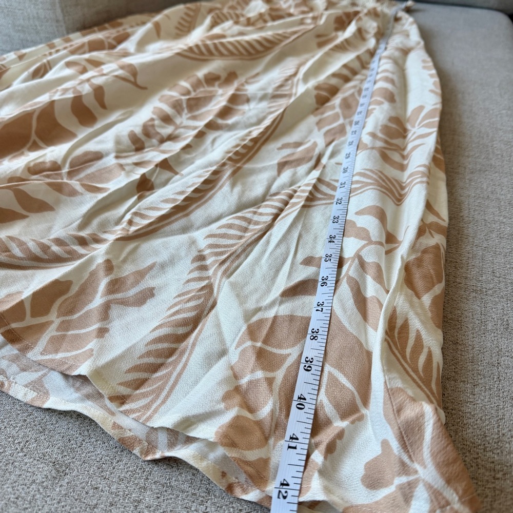 βοΈ VICI Collection Coastal Views Tropical Maxi Skirt Cream Beige Neutral Floral - Picture 12 of 15